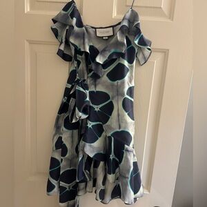 Alexis Wraparound Silk Dress - XS